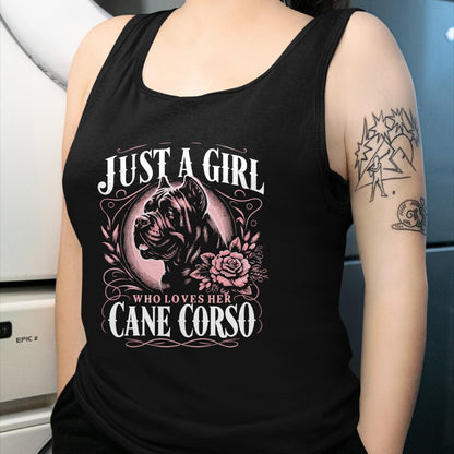 Dog Love Shirt, Dog Lover Gift T-Shirt/Hoodie/Sweatshirt HLT00 - Cane Corso Just A Girl Who Loves Her Cane Corsos Dog T-Shirt