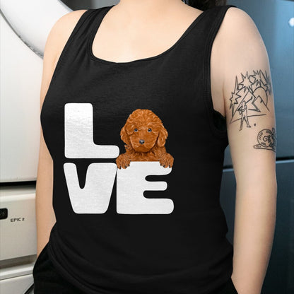 Dog Love Shirt, Dog Lover Gift T-Shirt/Hoodie/Sweatshirt HLT00 - I Love My Brown Poodle Dog Lover T-Shirt
