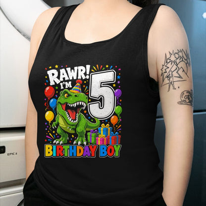 Best Dinosaur Lover Shirt, Funny Dinosaur UnisexT-Shirt/Hoodie/Sweatshirt HLT00 - Dinosaur 5th Five Rawr I_m 5 Birthday Boy T Rex Boys Gifts T-Shirt