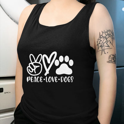 Dog Love Shirt, Dog Lover Gift T-Shirt/Hoodie/Sweatshirt HLT00 - Retro Vintage Peace Love Dog Tshirt Funny Dog Lover Gifts T-Shirt