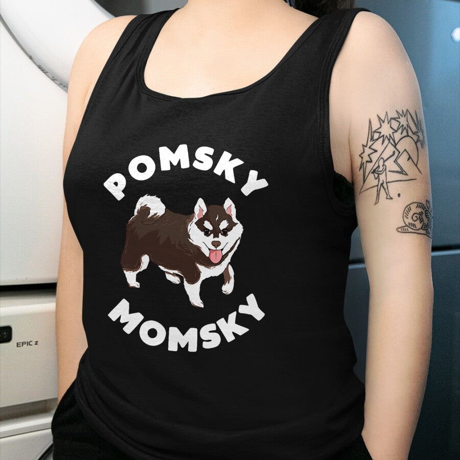 Dog Love Shirt, Dog Lover Gift T-Shirt/Hoodie/Sweatshirt HLT00 - Pomsky Momsky for Dog Pet Mom T-Shirt