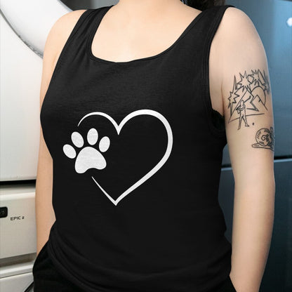 Dog Love Shirt, Dog Lover Gift T-Shirt/Hoodie/Sweatshirt HLT00 - Dog Paw Heart - Dog Lover Gift for Dog Moms T-Shirt