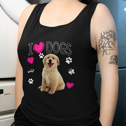 Dog Love Shirt, Dog Lover Gift T-Shirt/Hoodie/Sweatshirt HLT00 - I Love Dogs Shirt - Golden Labrador retriever t shirt T-Shirt