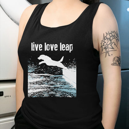 Dog Love Shirt, Dog Lover Gift T-Shirt/Hoodie/Sweatshirt HLT00 - Live Love Leap - Canine Agility - Dog Sports - Dock Diving T-Shirt