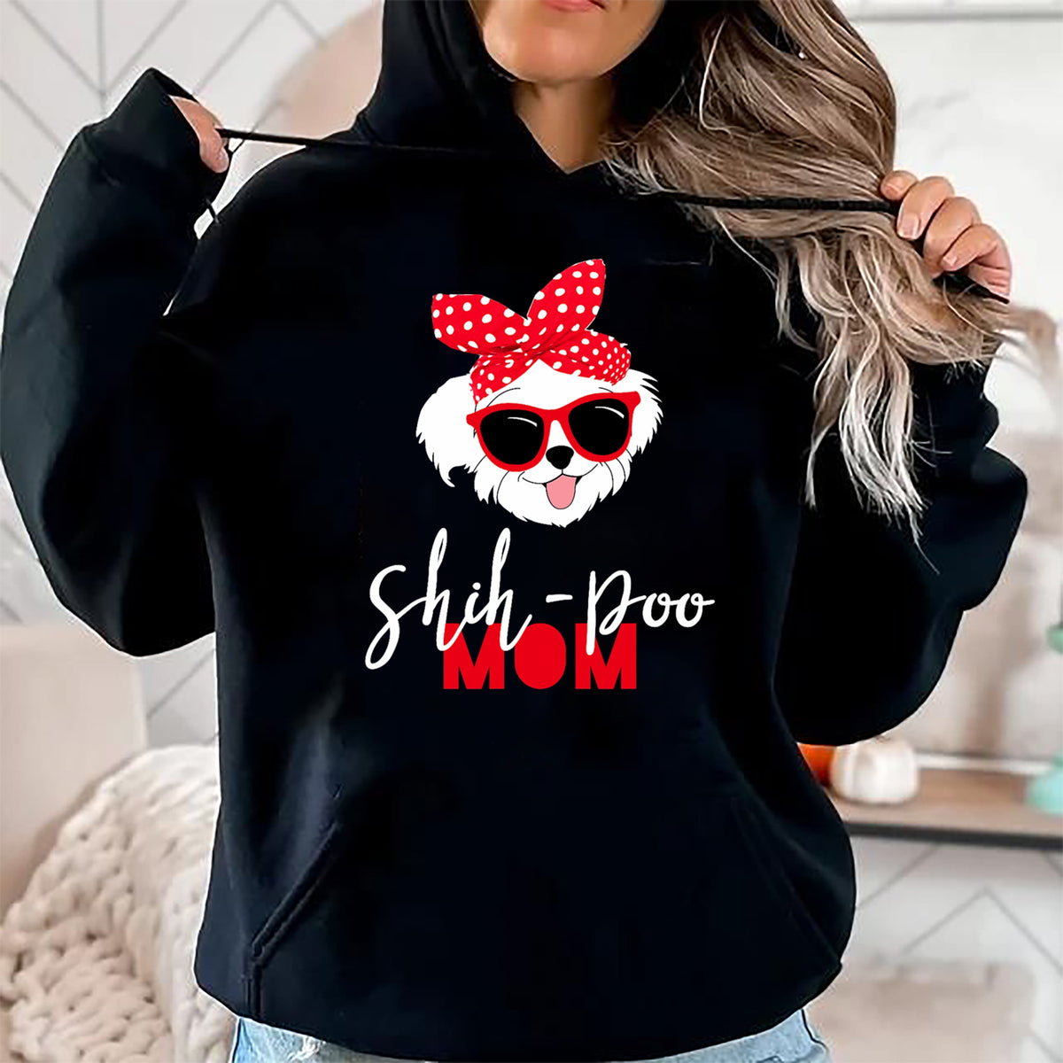 Dog Love Shirt, Dog Lover Gift T-Shirt/Hoodie/Sweatshirt HLT00 - Dog Lovers T Shirt Shih-Poo Mom Fur Mama Shirt T-Shirt