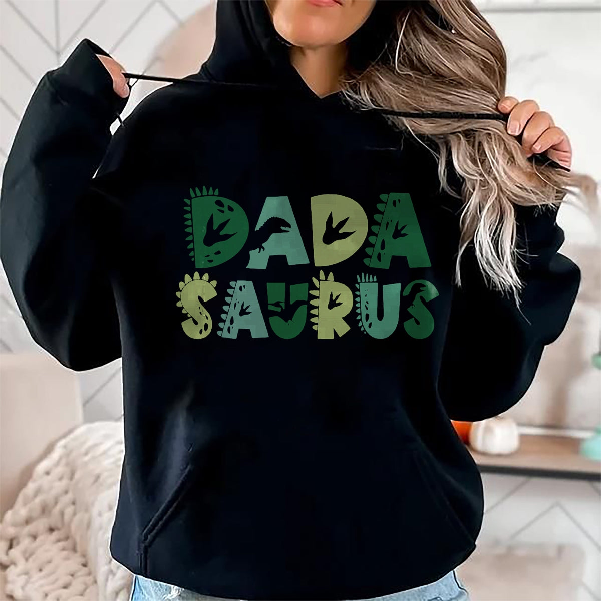 Best Dinosaur Lover Shirt, Funny Dinosaur UnisexT-Shirt/Hoodie/Sweatshirt HLT00 - Dada Saurus Dad Dinosaur Three Rex Birthday Boy Girl Family T-Shirt