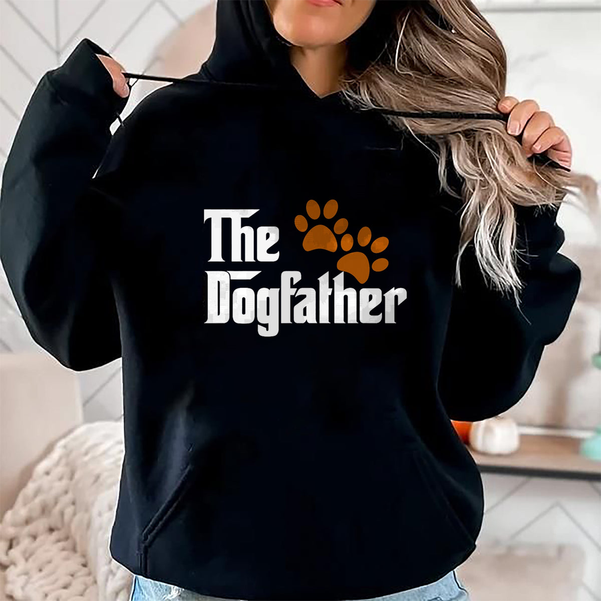 Dog Love Shirt, Dog Lover Gift T-Shirt/Hoodie/Sweatshirt HLT00 - Cool Dog Dad Dog Father Shirt The DogFather T-Shirt T-Shirt