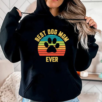 Dog Love Shirt, Dog Lover Gift T-Shirt/Hoodie/Sweatshirt HLT00 - Vintage Dog Mom Shirt Mother Loves Dogs Mama Colorful Design T-Shirt