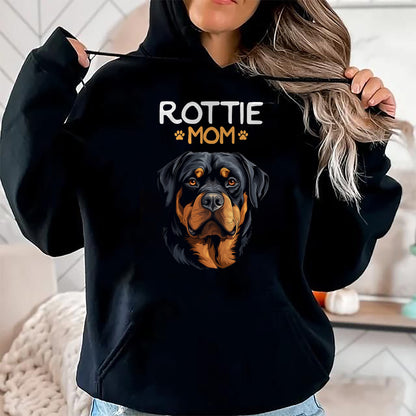 Dog Love Shirt, Dog Lover Gift T-Shirt/Hoodie/Sweatshirt HLT00 - Rottie Mom Rottweiler Dog Mama T-Shirt