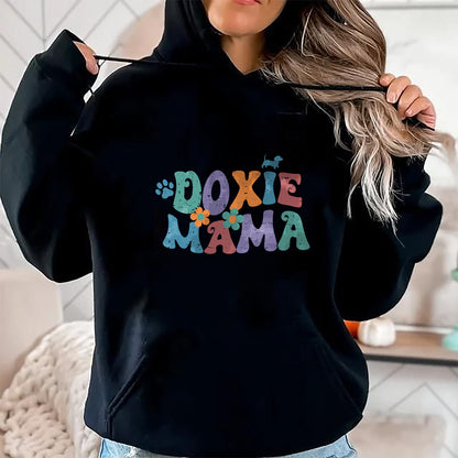 Dog Love Shirt, Dog Lover Gift T-Shirt/Hoodie/Sweatshirt HLT00 - Groovy Doxie Mama Colorful Dog Gift Dachshund Lover Dogs Mom T-Shirt