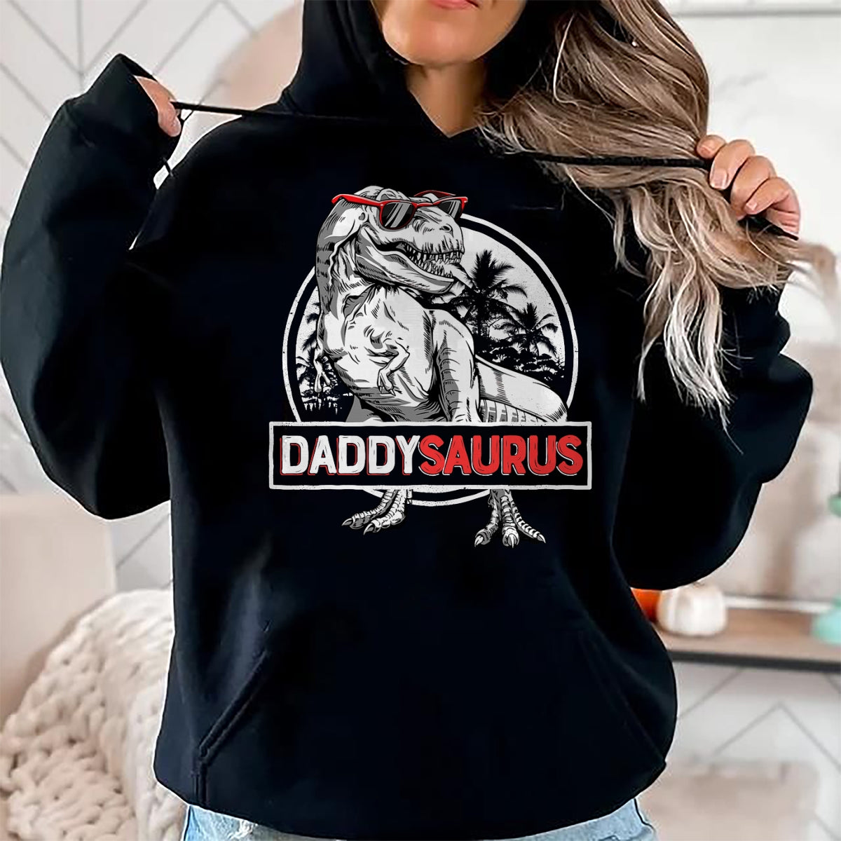 Best Dinosaur Lover Shirt, Funny Dinosaur UnisexT-Shirt/Hoodie/Sweatshirt HLT00 - Daddy Saurus T rex Dinosaur Men Father_s Day Family Matching T-Shirt