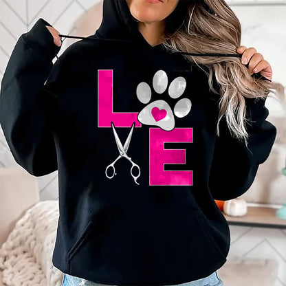 Dog Love Shirt, Dog Lover Gift T-Shirt/Hoodie/Sweatshirt HLT00 - Cute Dog Groomer Funny Dog Grooming Love Christmas T-Shirt