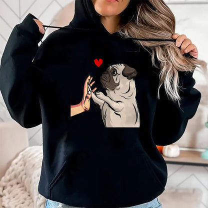 Dog Love Shirt, Dog Lover Gift T-Shirt/Hoodie/Sweatshirt HLT00 - Pug Love Funny Dog Lover Owner Girls Gift T-Shirt
