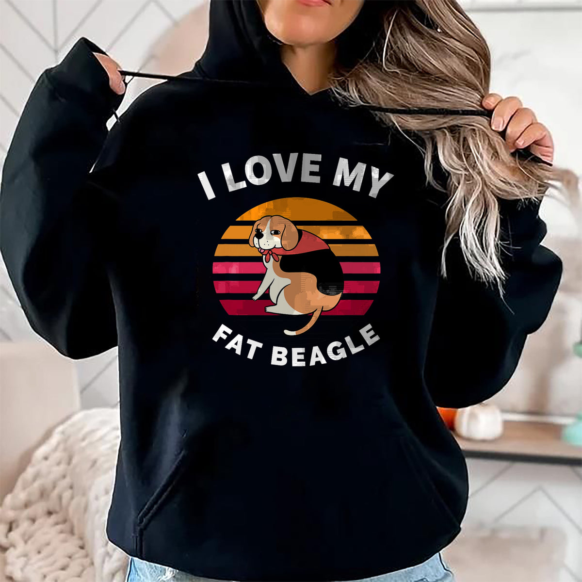Dog Love Shirt, Dog Lover Gift T-Shirt/Hoodie/Sweatshirt HLT00 - I Love My Fat Beagle - Beagle Dog T-Shirt (1)