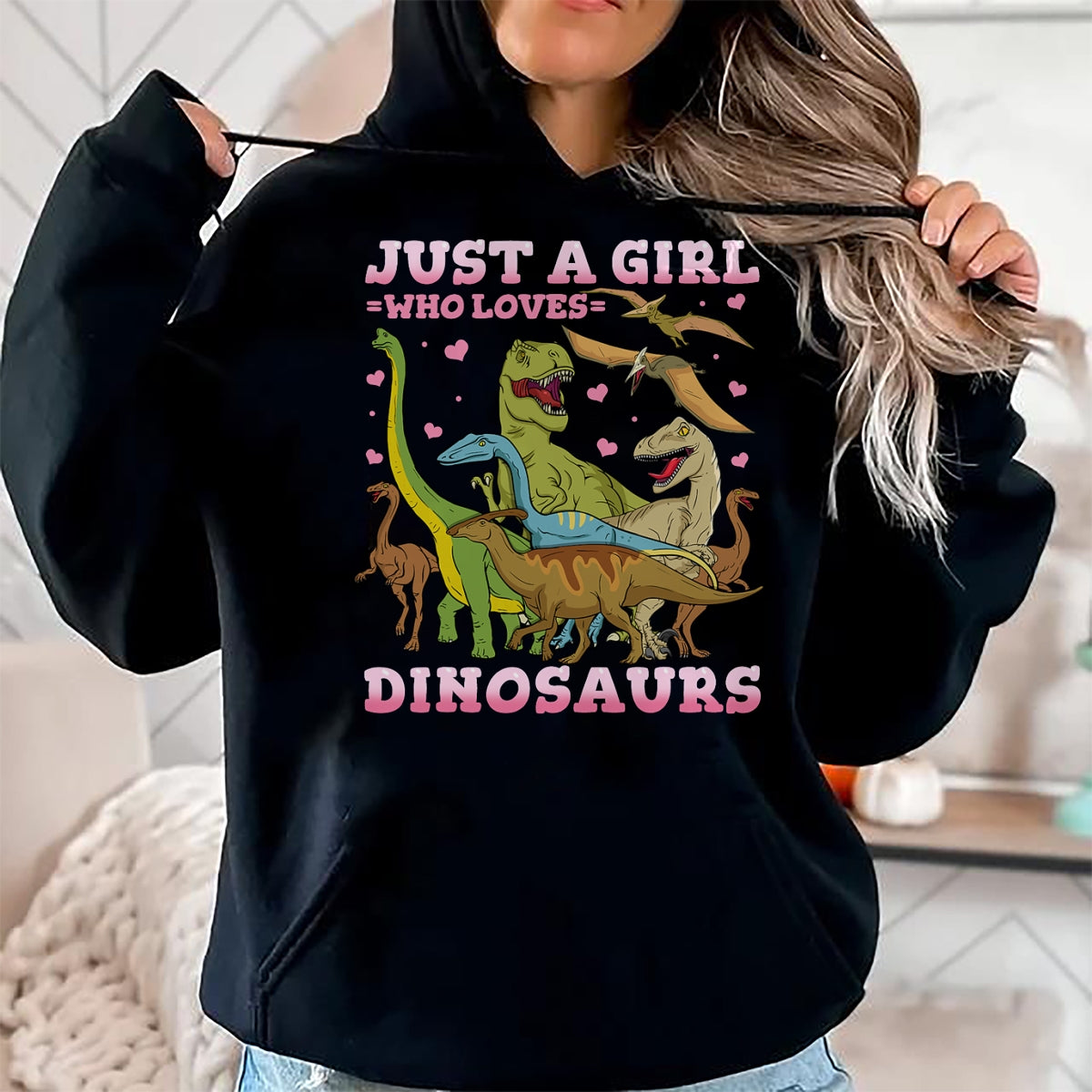 Best Dinosaur Lover Shirt, Funny Dinosaur UnisexT-Shirt/Hoodie/Sweatshirt HLT00 - Dinosaur Just a Girl Who Loves Dinosaurs Brachiosaurus T-Shirt