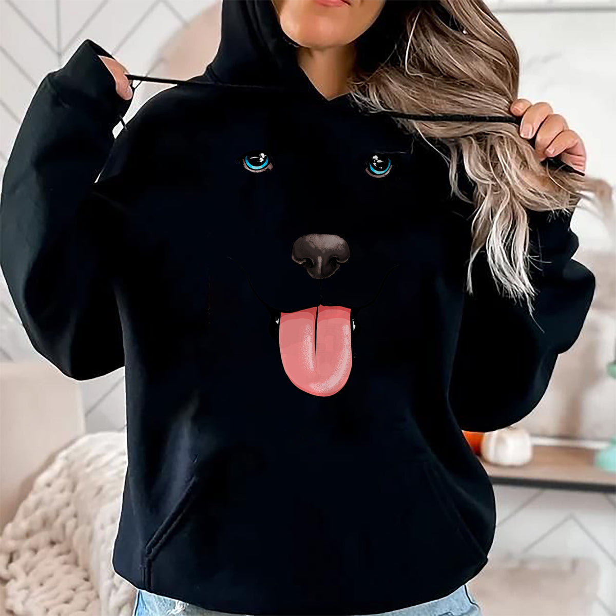 Dog Love Shirt, Dog Lover Gift T-Shirt/Hoodie/Sweatshirt HLT00 - Labrador Face Lab Dog Costume I Love My Labrador T-Shirt