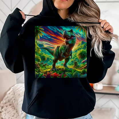 Best Dinosaur Lover Shirt, Funny Dinosaur UnisexT-Shirt/Hoodie/Sweatshirt HLT00 - Cool Dinosaur T-Shirt, Men, Black, 3X-Large