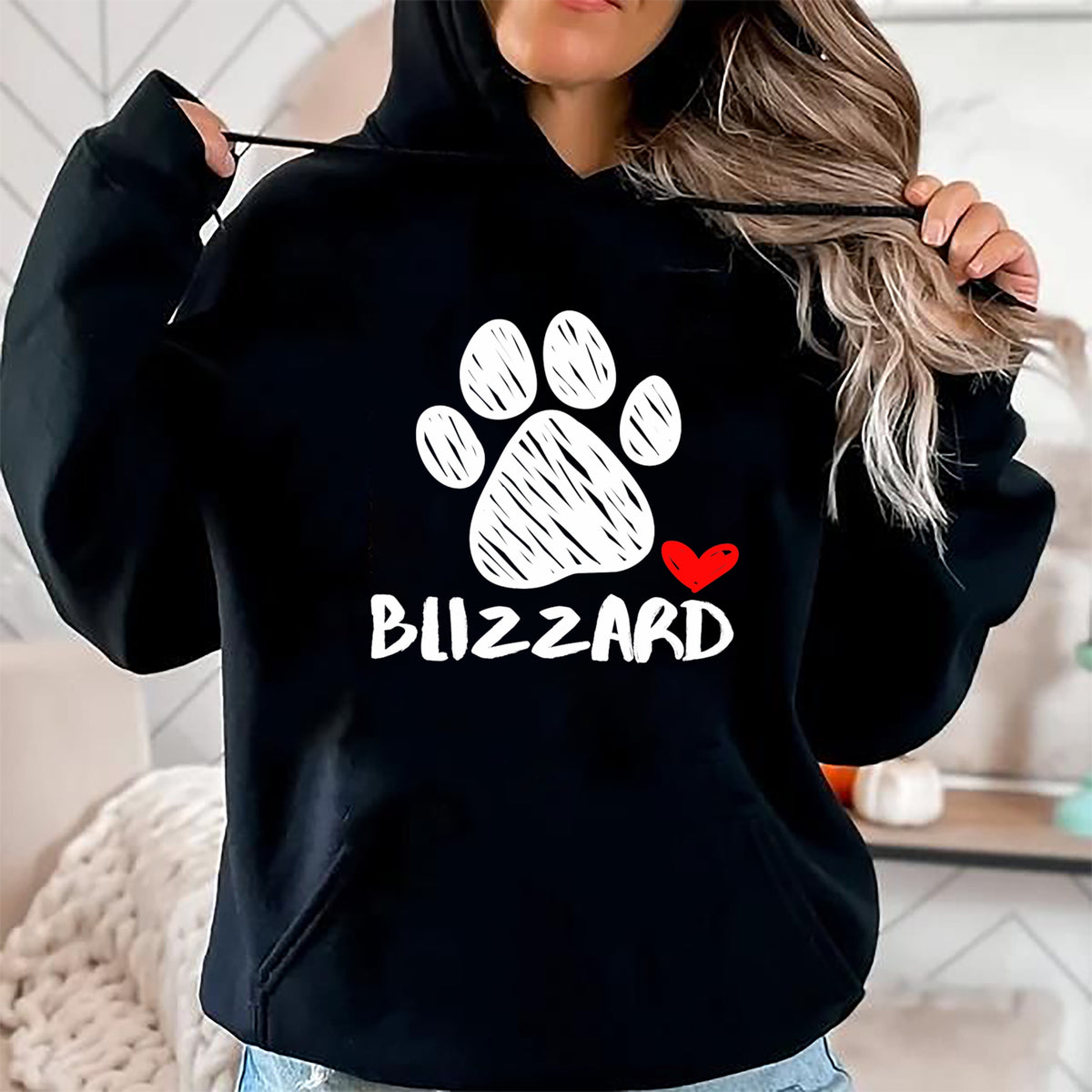 Dog Love Shirt, Dog Lover Gift T-Shirt/Hoodie/Sweatshirt HLT00 - Blizzard Puppy Love Doggy Parent Blizzard Pet Dog name Paw T-Shirt
