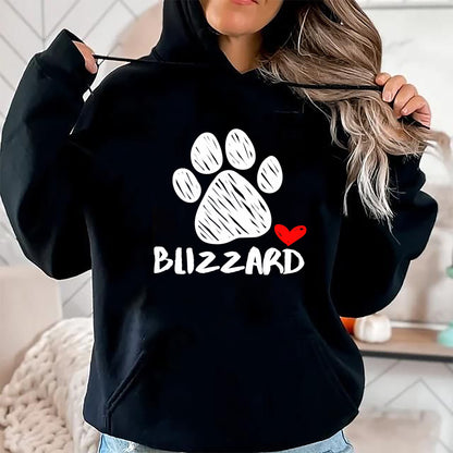 Dog Love Shirt, Dog Lover Gift T-Shirt/Hoodie/Sweatshirt HLT00 - Blizzard Puppy Love Doggy Parent Blizzard Pet Dog name Paw T-Shirt