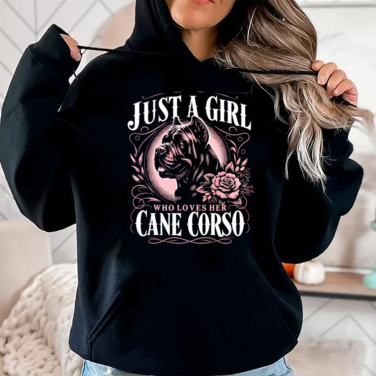Dog Love Shirt, Dog Lover Gift T-Shirt/Hoodie/Sweatshirt HLT00 - Cane Corso Just A Girl Who Loves Her Cane Corsos Dog T-Shirt