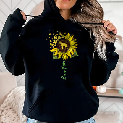 Dog Love Shirt, Dog Lover Gift T-Shirt/Hoodie/Sweatshirt HLT00 - Boxer Mom Sunflower Boxer Dog Gifts Dog Mom Mama T-Shirt
