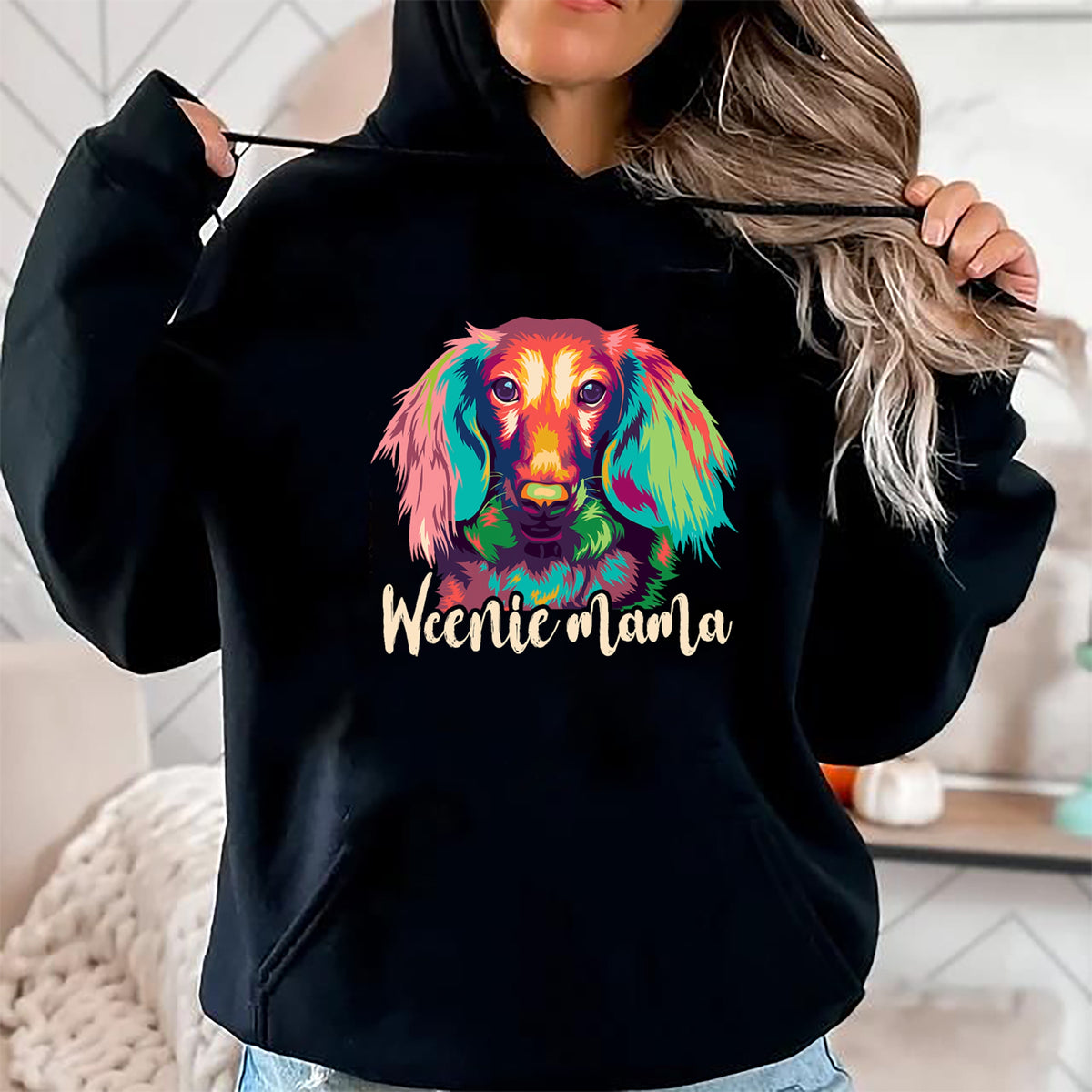 Dog Love Shirt, Dog Lover Gift T-Shirt/Hoodie/Sweatshirt HLT00 - Dachshund-Shirt Women Weenie Mama Mothers Day Weiner Dog Mom T-Shirt