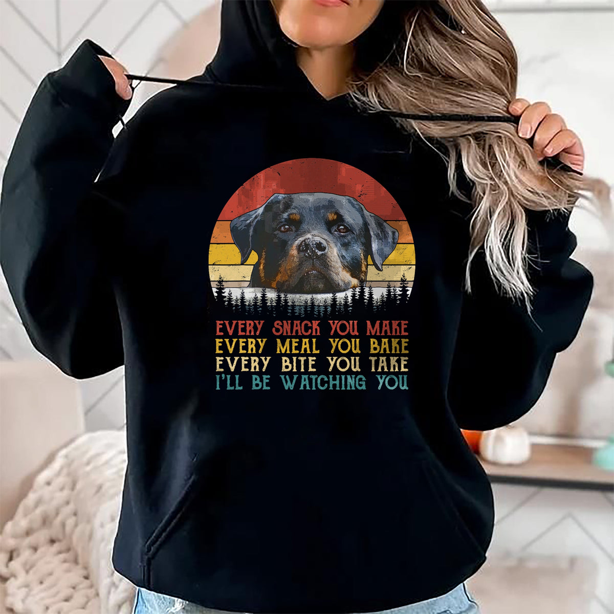 Dog Love Shirt, Dog Lover Gift T-Shirt/Hoodie/Sweatshirt HLT00 - Every Snack You Make Dog Shirt Rottie Mom Cute Rottweiler T-Shirt