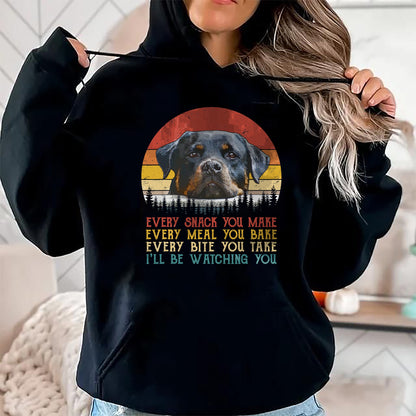 Dog Love Shirt, Dog Lover Gift T-Shirt/Hoodie/Sweatshirt HLT00 - Every Snack You Make Dog Shirt Rottie Mom Cute Rottweiler T-Shirt