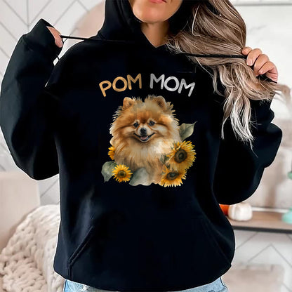 Dog Love Shirt, Dog Lover Gift T-Shirt/Hoodie/Sweatshirt HLT00 -Pomeranian Mom Pom Dog Mama T-Shirt