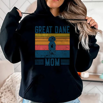 Dog Love Shirt, Dog Lover Gift T-Shirt/Hoodie/Sweatshirt HLT00 - Dog Great Dane Mom - Vintage Great Dane Mom T-Shirt