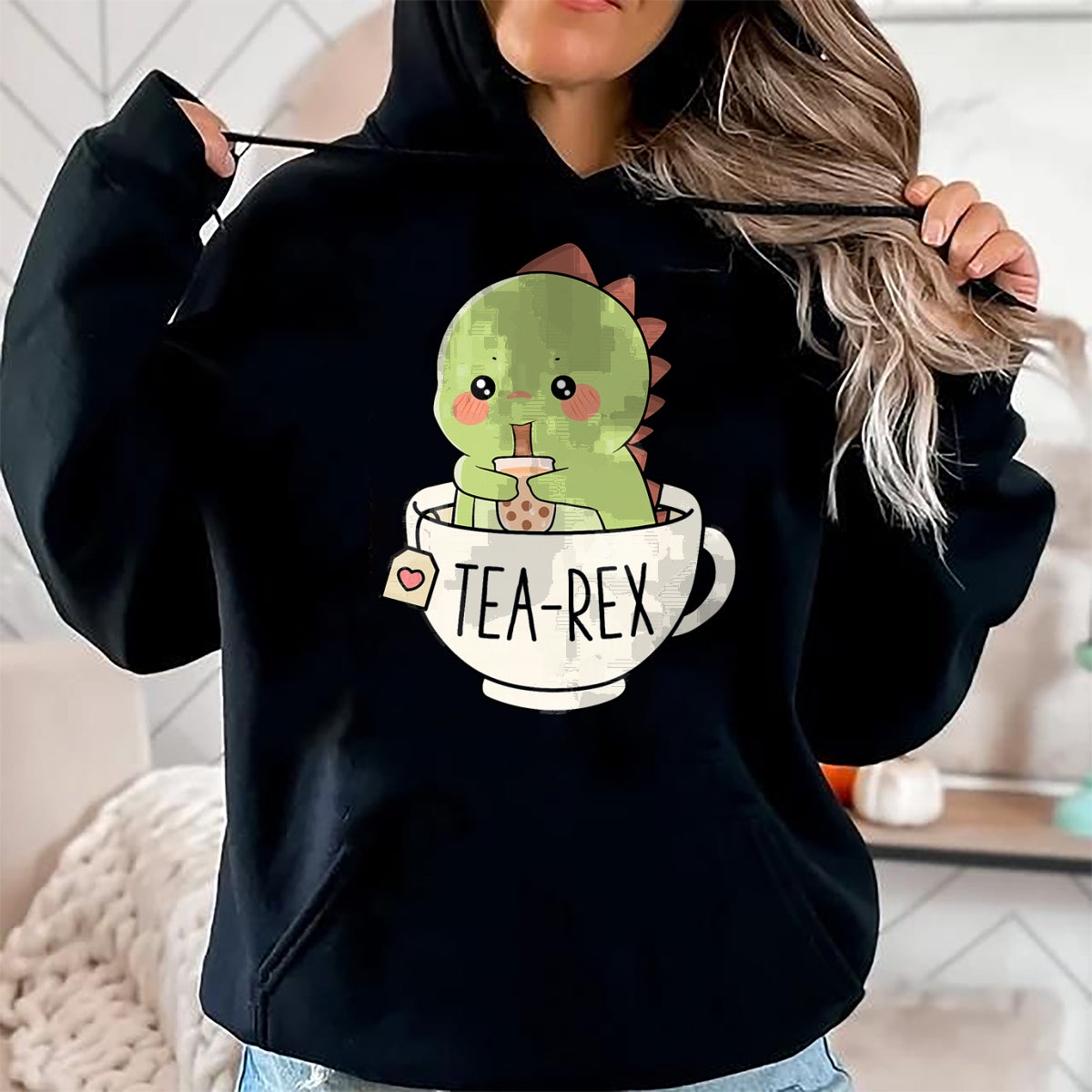 Best Dinosaur Lover Shirt, Funny Dinosaur UnisexT-Shirt/Hoodie/Sweatshirt HLT00 - Boba Tea-Rex Cute T-Rex Dinosaur Lover Kawaii Funny Dino Pun T-Shirt