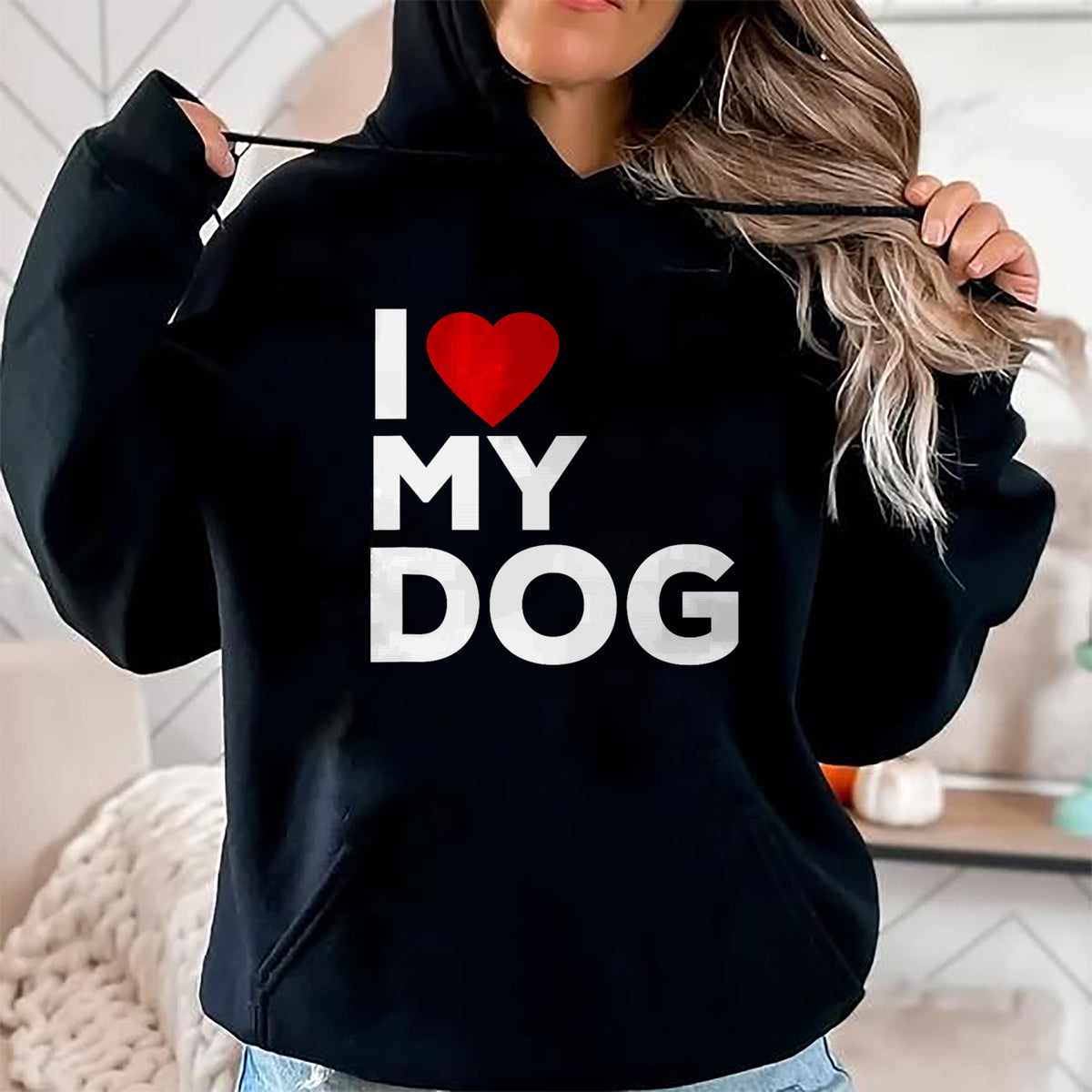 Dog Love Shirt, Dog Lover Gift T-Shirt/Hoodie/Sweatshirt HLT00 - I Love My Dog Tshirt for Dog Lovers with Heart T-Shirt