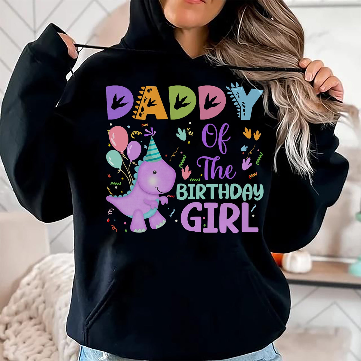 Best Dinosaur Lover Shirt, Funny Dinosaur UnisexT-Shirt/Hoodie/Sweatshirt HLT00 - Daddy Of The Birthday Girl Dinosaur Saurus Rex Party T-Shirt