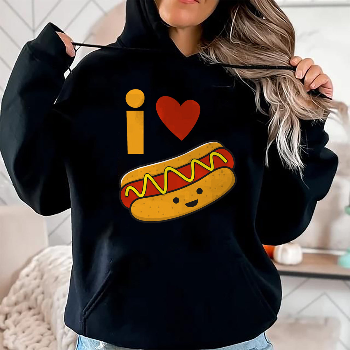 Dog Love Shirt, Dog Lover Gift T-Shirt/Hoodie/Sweatshirt HLT00 - I Love Hot Dog Shirt T-Shirt
