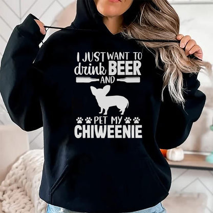 Dog Love Shirt, Dog Lover Gift T-Shirt/Hoodie/Sweatshirt HLT00 - Beer Funny Dog Owner Lover Chiweenie Dog Mom Dad Gift T-Shirt