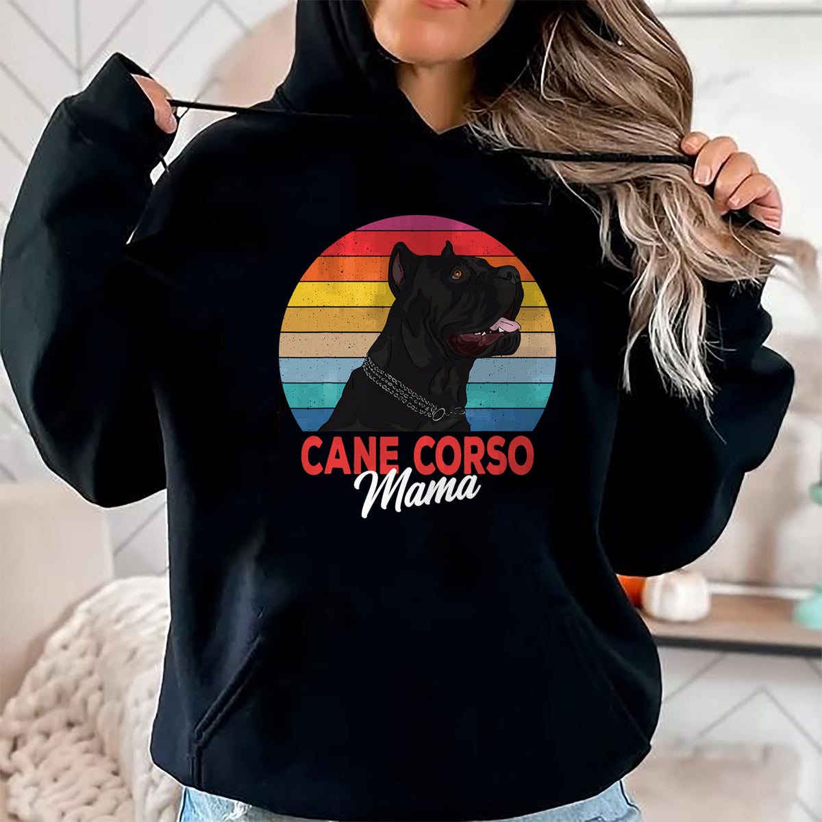 Dog Love Shirt, Dog Lover Gift T-Shirt/Hoodie/Sweatshirt HLT00 - Cane Corso Mama Italian Mastiff Dog Mom Funny Girls Gift T-Shirt