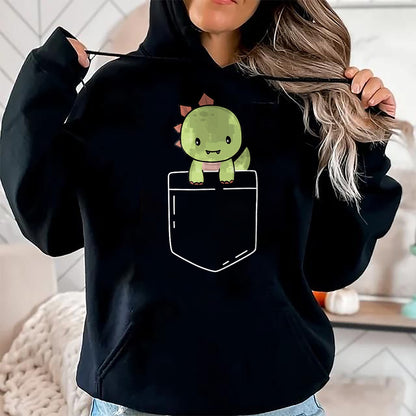 Best Dinosaur Lover Shirt, Funny Dinosaur UnisexT-Shirt/Hoodie/Sweatshirt HLT00 - Cute T-Rex In Pocket Tyrannosaurus Rex Kawaii Dinosaur Lover T-Shirt