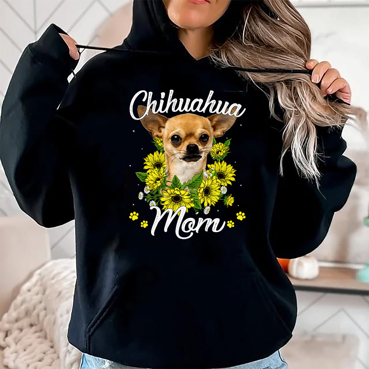 Dog Love Shirt, Dog Lover Gift T-Shirt/Hoodie/Sweatshirt HLT00 - Dog Mom Sunflower Gift Love Dogs and Flowers T-Shirt