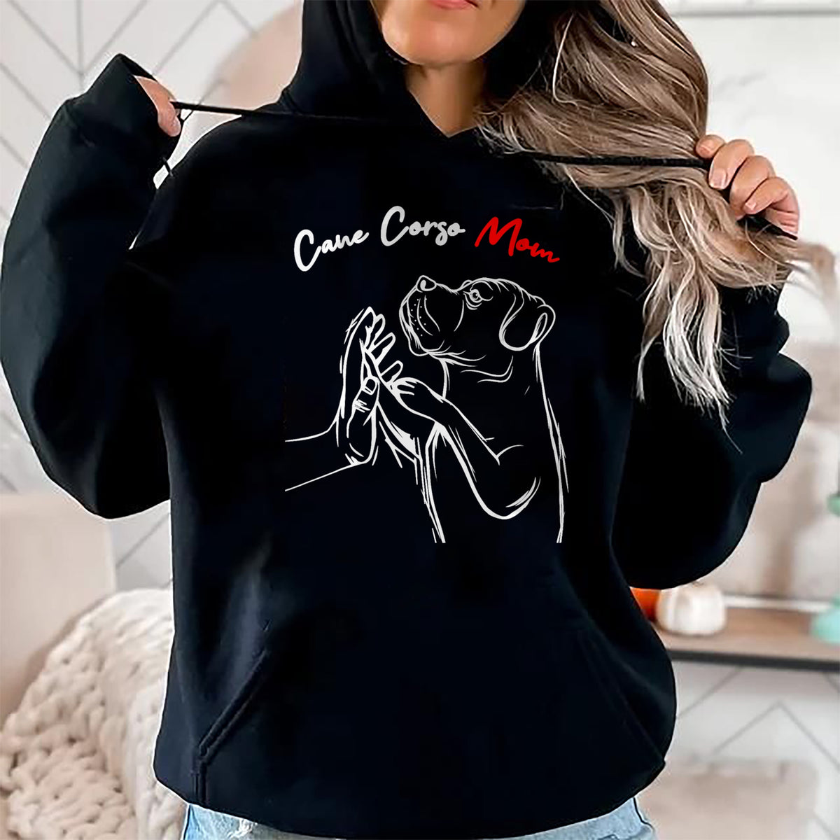 Dog Love Shirt, Dog Lover Gift T-Shirt/Hoodie/Sweatshirt HLT00 - Cane Corso Mom Italian Mastiff Dog Women T-Shirt