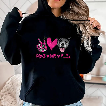 Dog Love Shirt, Dog Lover Gift T-Shirt/Hoodie/Sweatshirt HLT00 - Pit Bull Lives Matter Pittie Puppy Dog Mom Ladies Pitbull T-Shirt