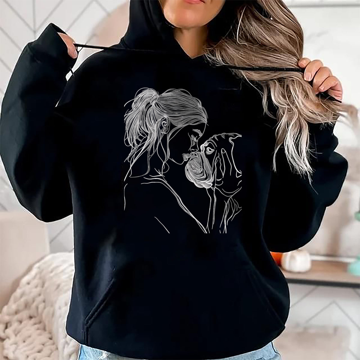 Dog Love Shirt, Dog Lover Gift T-Shirt/Hoodie/Sweatshirt HLT00 - English Bulldog Mom Dog Art Mother_s Day T-Shirt