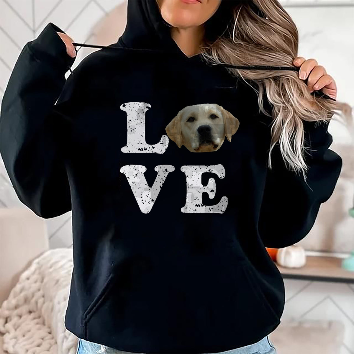 Dog Love Shirt, Dog Lover Gift T-Shirt/Hoodie/Sweatshirt HLT00 - I Love My Yellow Lab T-Shirt  Labrador Retriever Dog Tee T-Shirt