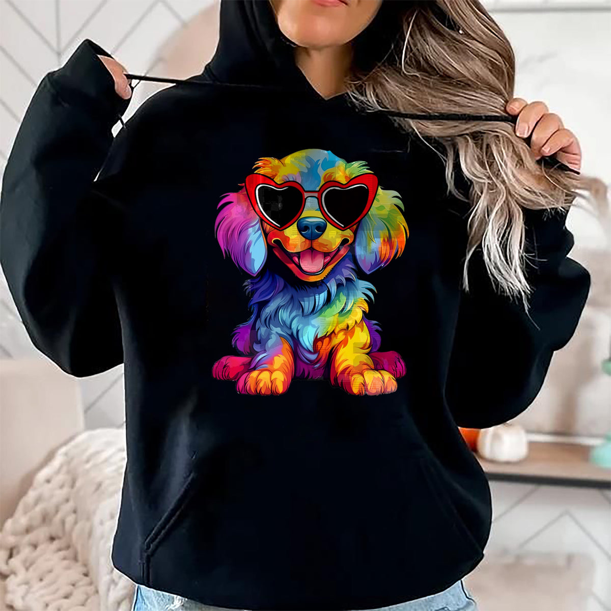 Dog Love Shirt, Dog Lover Gift T-Shirt/Hoodie/Sweatshirt HLT00 - Rainbow LGBT Love Weiners Dogs Love Funny Gay Man Pride Fun T-Shirt