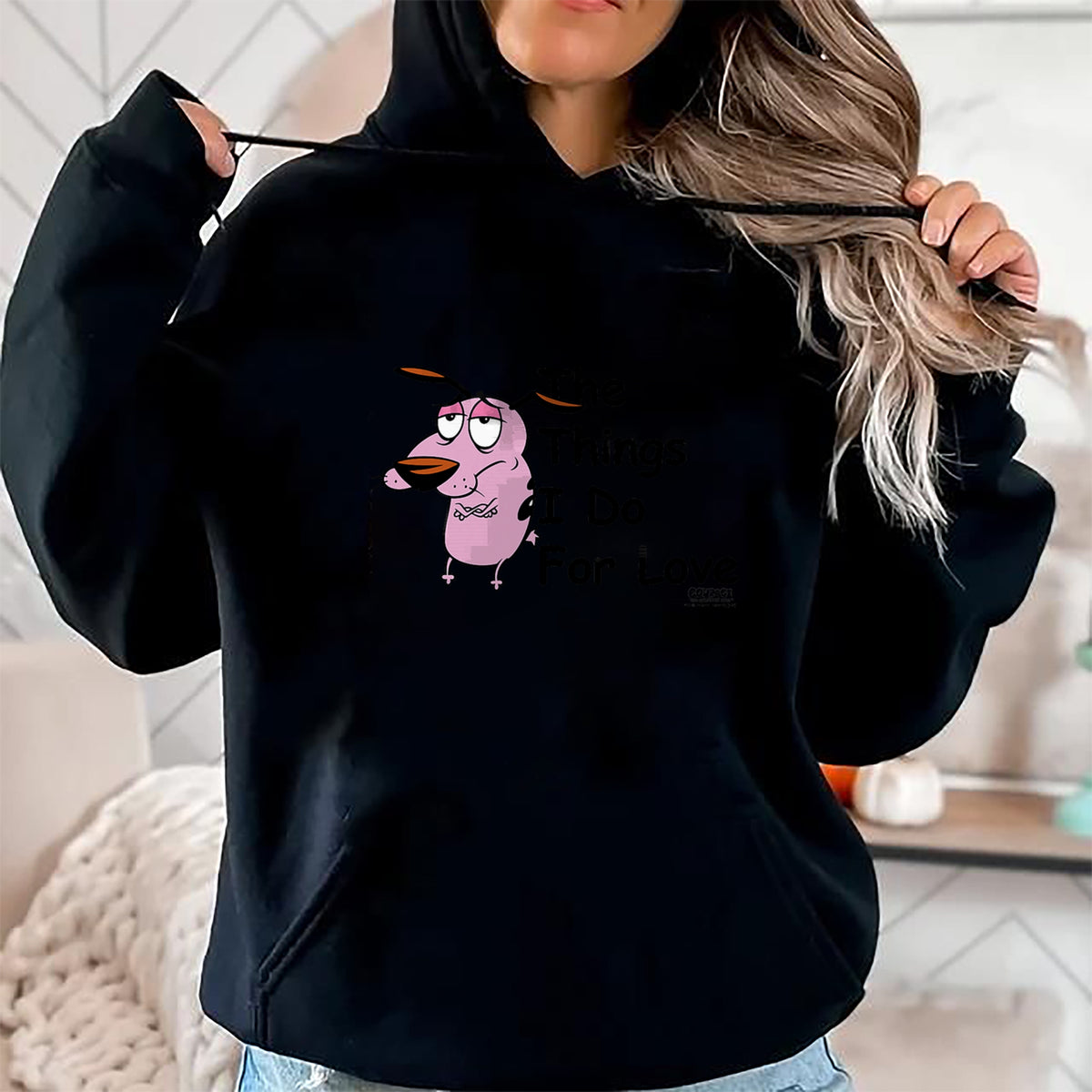 Dog Love Shirt, Dog Lover Gift T-Shirt/Hoodie/Sweatshirt HLT00 - Courage the Cowardly Dog For Love T-Shirt