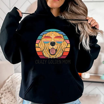 Dog Love Shirt, Dog Lover Gift T-Shirt/Hoodie/Sweatshirt HLT00 - Golden Retriever Dog Mom Gifts Crazy Golden Dog Mom T-Shirt