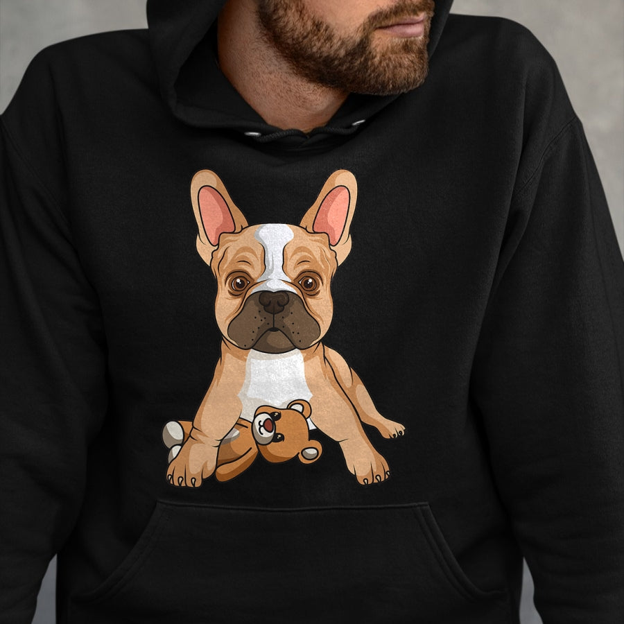 Dog Love Shirt, Dog Lover Gift T-Shirt/Hoodie/Sweatshirt HLT00 - French Bulldog Frenchie Love Cute Dog Mom Funny Girls T-Shirt