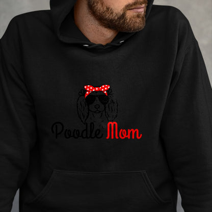Dog Love Shirt, Dog Lover Gift T-Shirt/Hoodie/Sweatshirt HLT00 - Poodle Mom Vintage Funny Cute Dog Poodle Mom T-Shirt