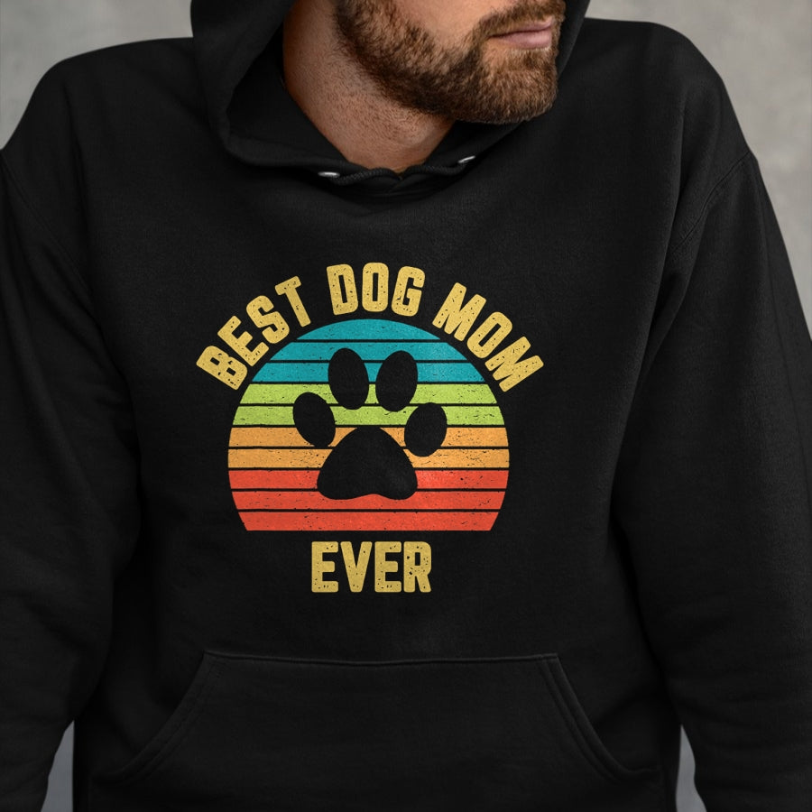 Dog Love Shirt, Dog Lover Gift T-Shirt/Hoodie/Sweatshirt HLT00 - Vintage Dog Mom Shirt Mother Loves Dogs Mama Colorful Design T-Shirt