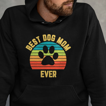 Dog Love Shirt, Dog Lover Gift T-Shirt/Hoodie/Sweatshirt HLT00 - Vintage Dog Mom Shirt Mother Loves Dogs Mama Colorful Design T-Shirt
