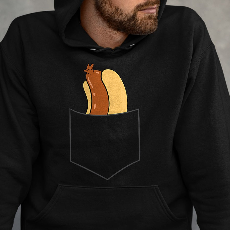 Dog Love Shirt, Dog Lover Gift T-Shirt/Hoodie/Sweatshirt HLT00 - Hotdog In A Pocket Love Hotdog Pocket Hot Dog T-Shirt
